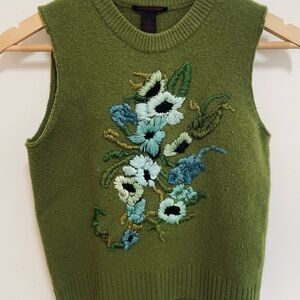 Lucky Brand Olive Wool Sweater